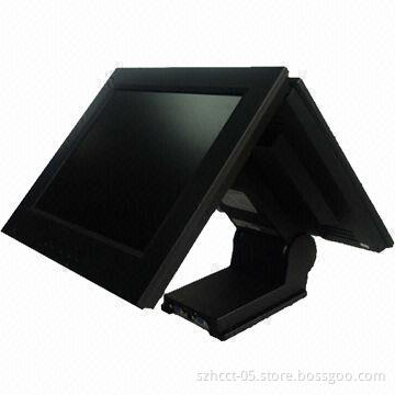 12-inch Twin Touching LCD Display with 400:1 Contrast Ratio